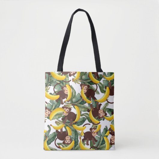 Aap en banaan Canvas tas | Grappige kostuumtas (Voorkant)