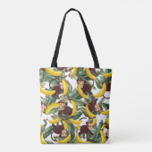 Aap en banaan Canvas tas | Grappige kostuumtas (Achterkant)