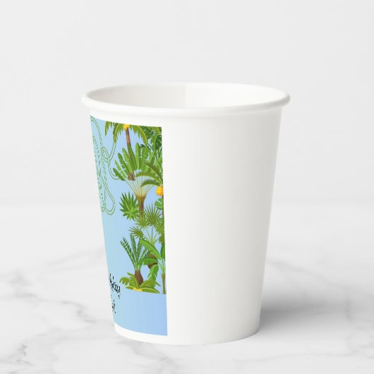 Aap en bananen doolhof verjaardagspapier bekers (Links)