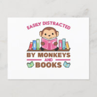 aap en boeken grappig Gezegde met boek