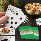 Aap en slak in een tropisch Oerwoud Pokerkaarten (Insitu)