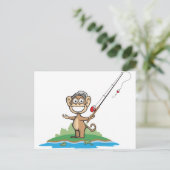 aap Gevist Briefkaart (Staand voorkant)