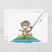 aap Gevist Briefkaart (Voorkant / Achterkant)