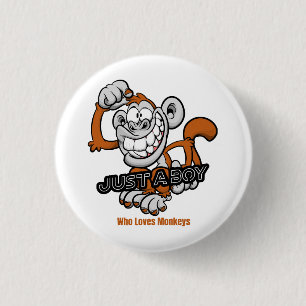 aap gewoon een jongen ronde button 3,2 cm
