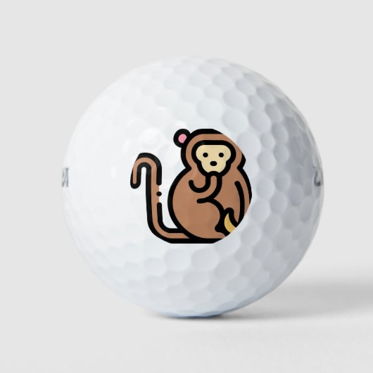 aap golfballen (Voorkant)