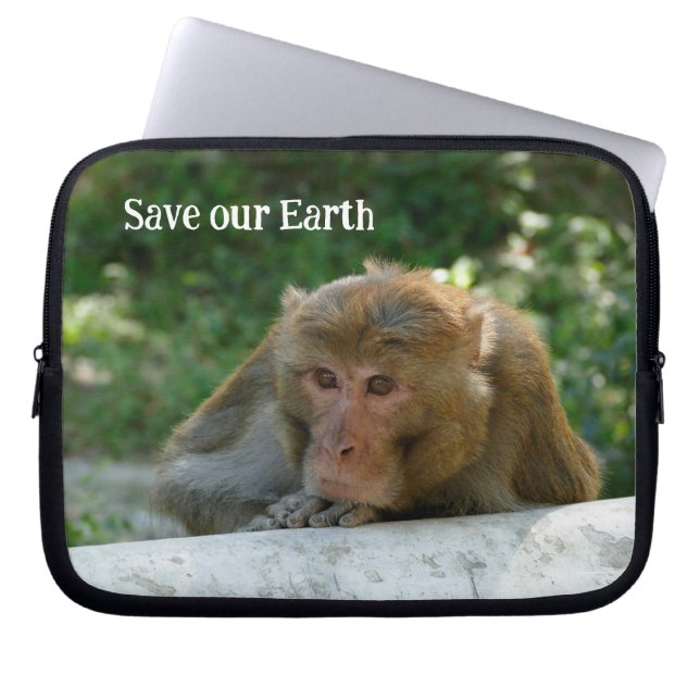 aap - grootvader laptop sleeve (Voorkant)