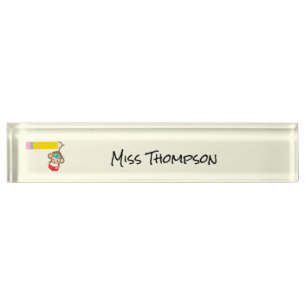 Aap Hanging door Tail Custom Teacher Naambordje