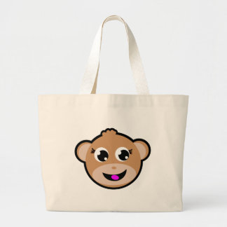 aap hoofd. grote tote bag