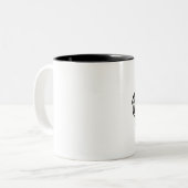 aap identica tweekleurige koffiemok (Voorkant links)