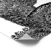  aap-illustratie - 1800 apen poster (Hoek)