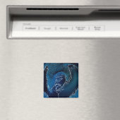 Aap in Azure Blue Magneet (Insitu (Vaatwasser))