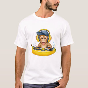 Aap in Bananenboot – Grappige Kawaii T-shirt