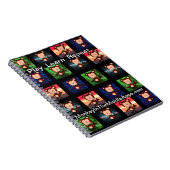 aap in de laptop met de middelste toepassingen notitieboek (Rechterzijde)