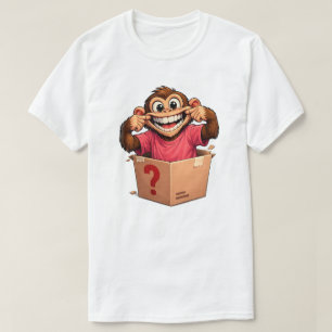 Aap in de mysterie doos t-shirt
