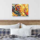 AAP IN DE RUIMTE 7 CANVAS AFDRUK (Insitu (Slaapkamer))