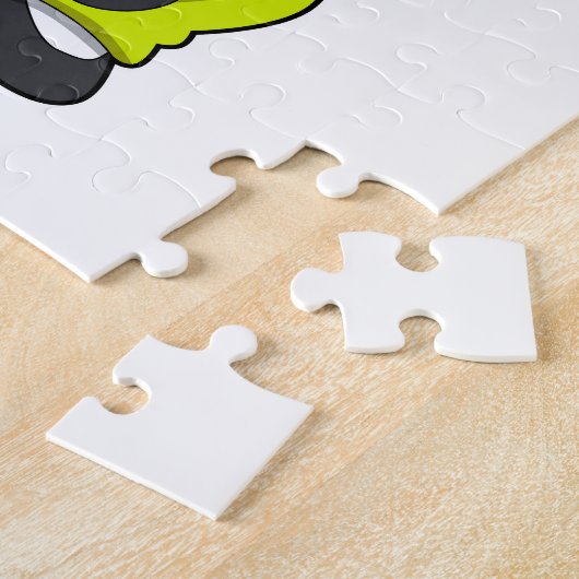 aap in de vechtsport Kungfu Legpuzzel (Zijkant)