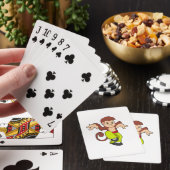aap in de vechtsport Kungfu Pokerkaarten (Insitu)