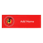 aap in een boom naambadge (Voorkant)