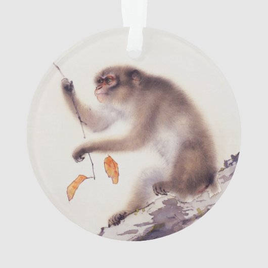 aap in een Persimmon-boom Ornament (achterkant)