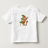 aap in het Oerwoud Kinder Shirts (Voorkant)