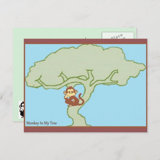 aap in mijn Briefkaarten (Voorkant / Achterkant)