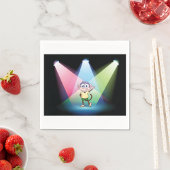 Aap in spotlights Papieren servetten