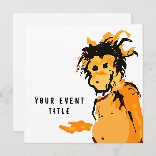 aap inkt kaart (Voorkant / Achterkant)