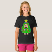 Aap Kerstboom T-shirt (Voorkant volledig)