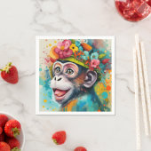 Aap lachend servet (Insitu)