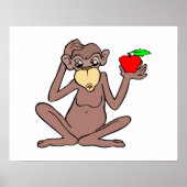 aap met Apple Poster (Voorkant)