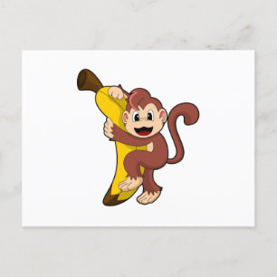 Aap met banaan (1).PNG Briefkaart