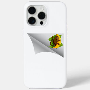 Aap met banaan onder de patch iPhone 15 pro max hoesje