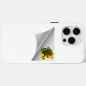 Aap met banaan onder de patch Case-Mate iPhone case (Achterkant (horizontaal))