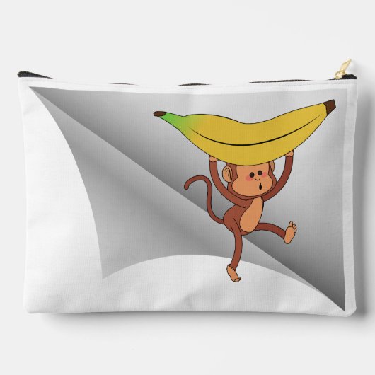 Aap met banaan onder de patch etui (Achterkant)
