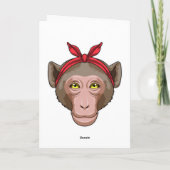 aap met Bandana Kaart (Achterkant)