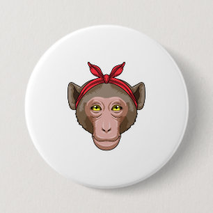 aap met Bandana Ronde Button 7,6 Cm