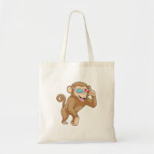 aap met bril tote bag (Voorkant)