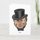 Aap met cilinder kaart (Achterkant)