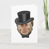 Aap met cilinder kaart (Voorkant)