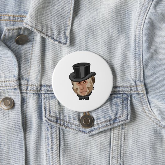 aap met Cylinder Ronde Button 7,6 Cm (In situ)
