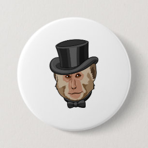 aap met Cylinder Ronde Button 7,6 Cm