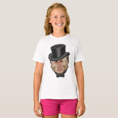 aap met Cylinder T-shirt (Voorkant volledig)