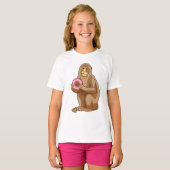 aap met Donut T-shirt (Voorkant volledig)