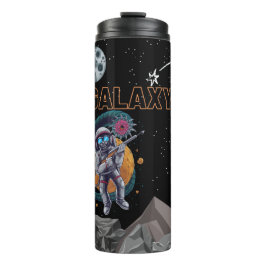 Aap met een pistool uit de ruimte, melkwegstelsel thermosbeker