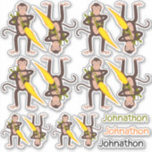 aap met een vlammenwerper sticker (Voorkant)