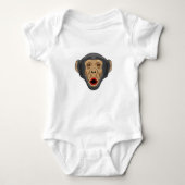 aap met Kiss-mond Romper (Voorkant)