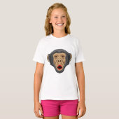 aap met Kiss-mond T-shirt (Voorkant volledig)