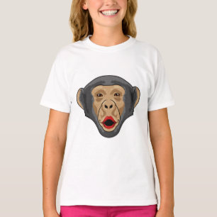 aap met Kiss-mond T-shirt