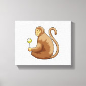 aap met Lollipop Canvas Afdruk (Voorkant)