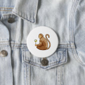 aap met Lollipop Ronde Button 7,6 Cm (In situ)